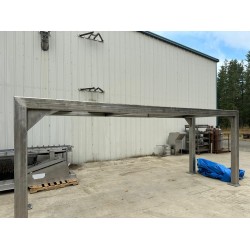 Double mezzanine for two multi-head scales